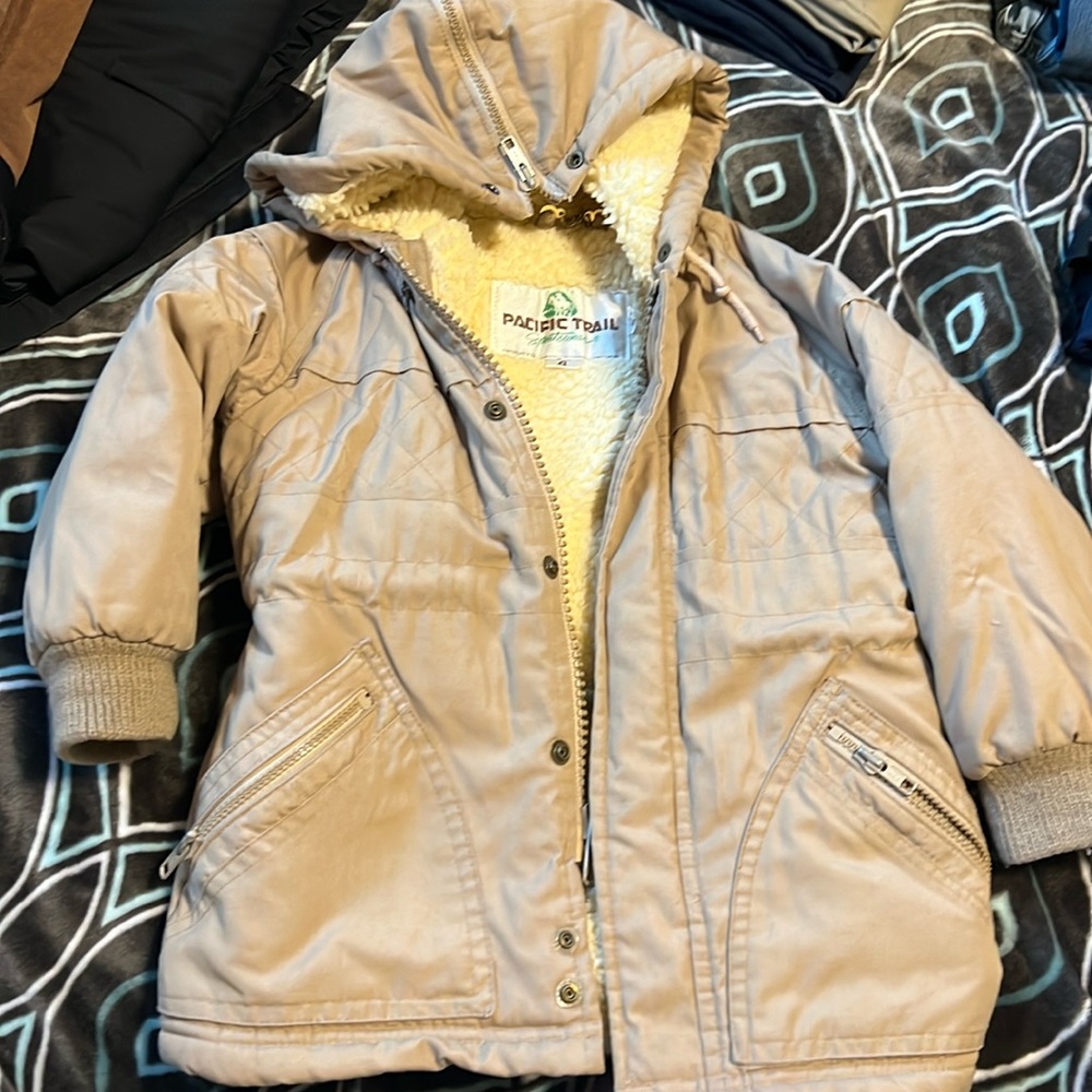 Kids tan jacket pacific trail sportswear